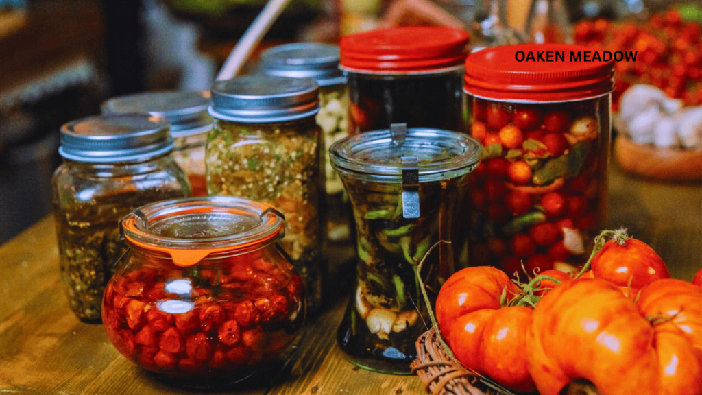 Colorful glass mason jars filled with garden harvests, showcasing canning as one of the 7 traditional kitchen skills every modern homesteader should master to build a winter pantry.