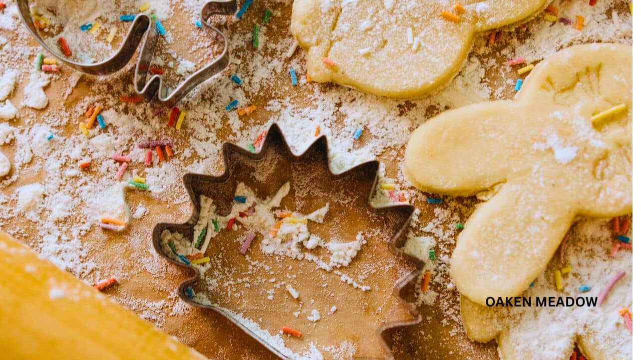 Baking essentials including flour and natural sweeteners stored as homestead pantry staples.