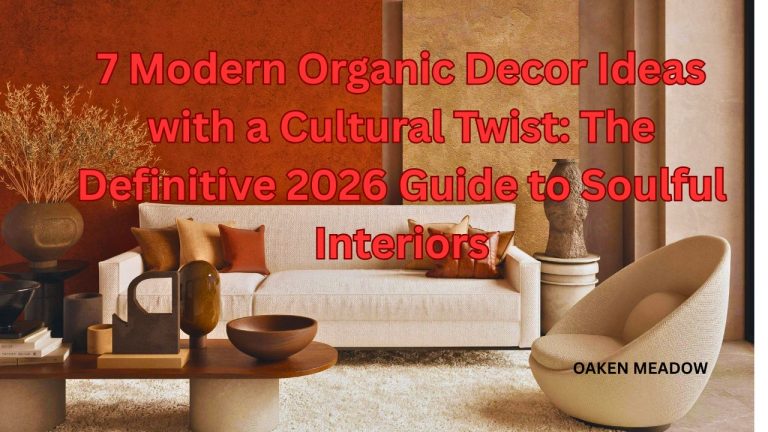 Modern Organic Living Room with Terracotta Accents